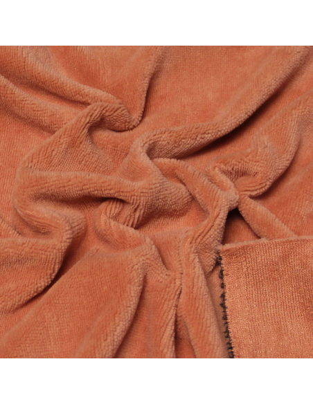 Tissu éponge bambou - Rose thé