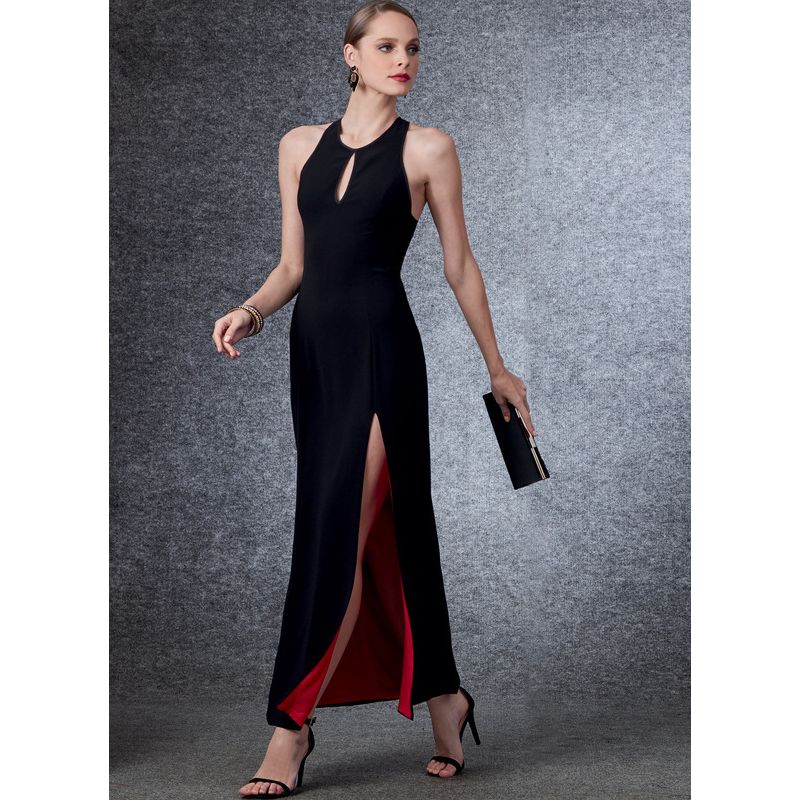 Patron Vogue 1692 F5 - Robe bande contrastante