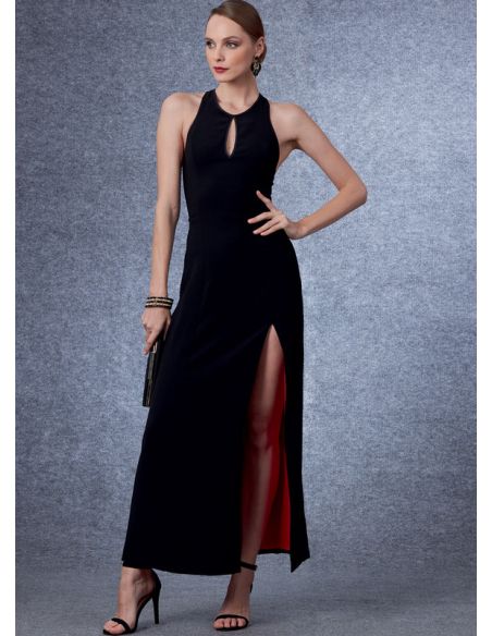 Patron Vogue 1692 B5 - Robe bande contrastante