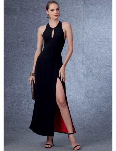 Patron Vogue 1692 F5 - Robe bande contrastante