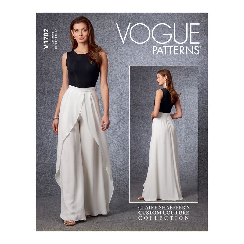 Patron Vogue 1702 H5 - Pantalon semi-ajusté