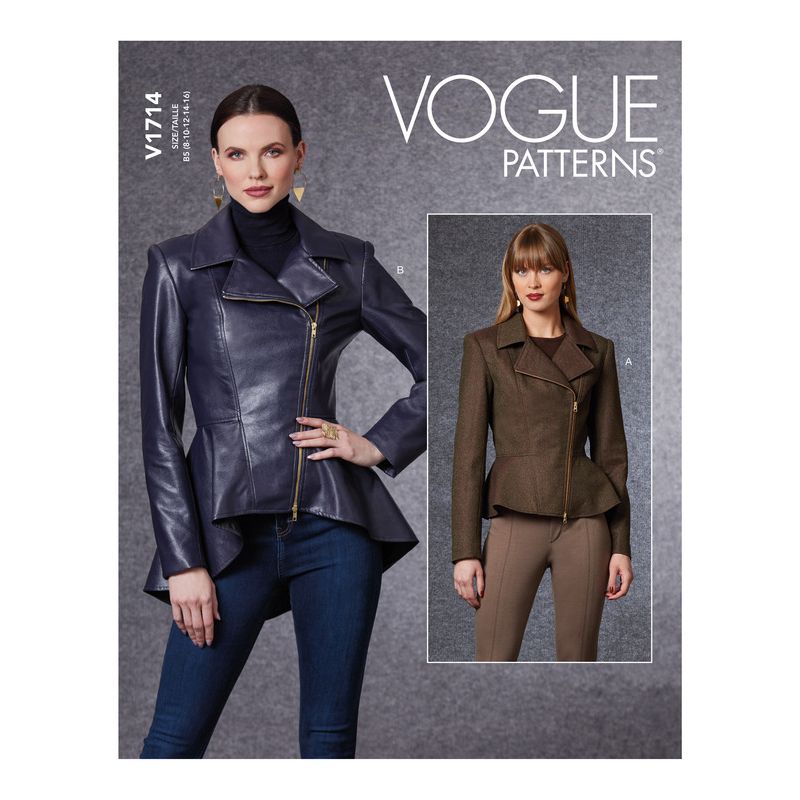 Patron Vogue 1714 B5 - Veste moulante