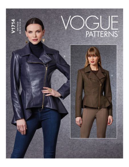 Patron Vogue 1714 B5 - Veste moulante