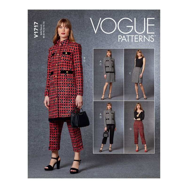 Patron Vogue 1717 B5 - Ensemble veste, Jupe et pantalon