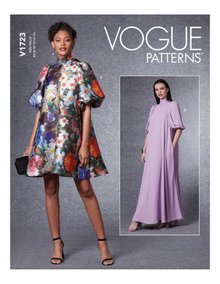 Patron Vogue 1723 F5 - Robe très ample