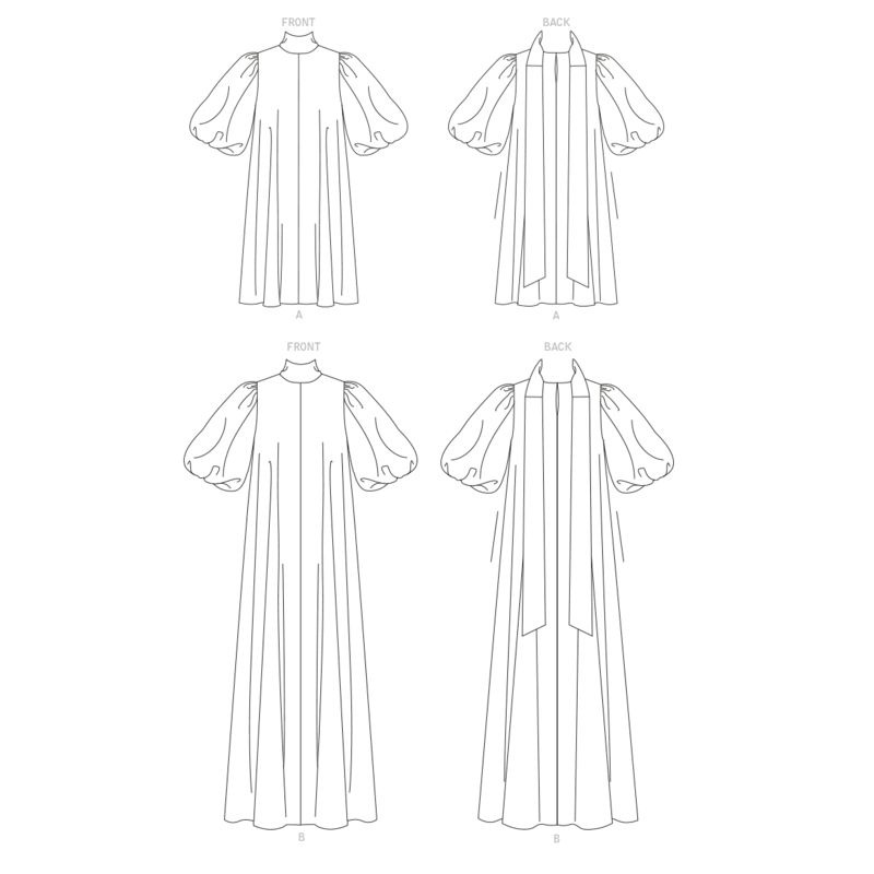 Patron Vogue 1723 F5 - Robe très ample