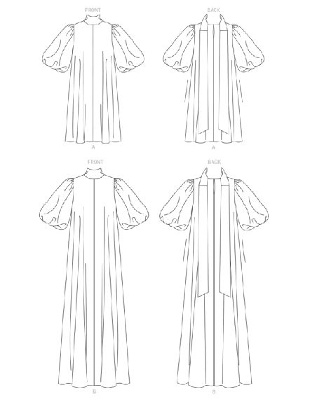 Patron Vogue 1723 F5 - Robe très ample