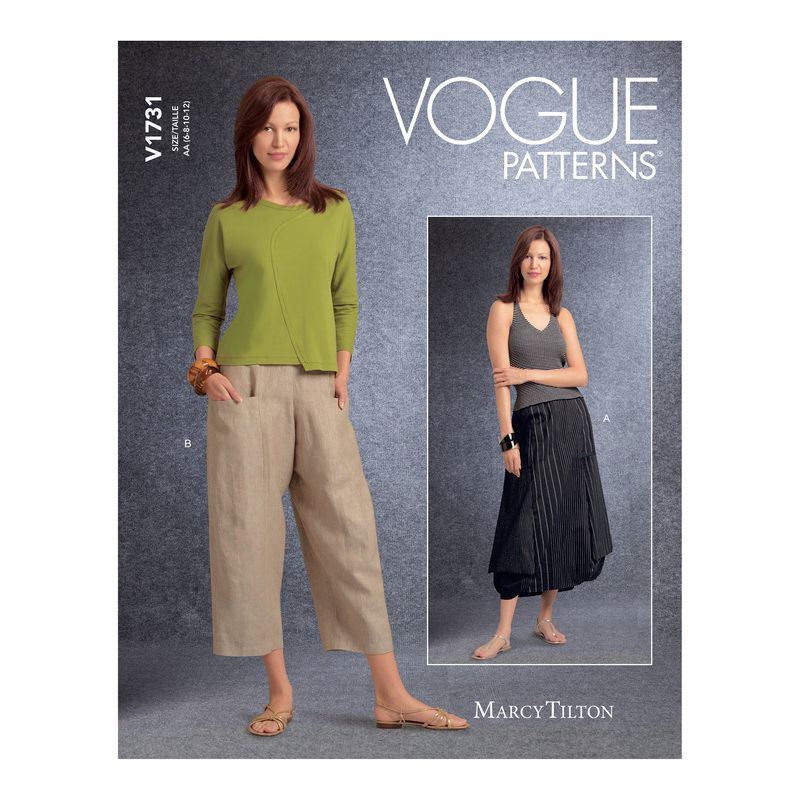 Patron Vogue 1731 AA - Jupe pantalon élastique