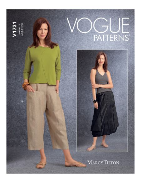 Patron Vogue 1731 AA - Jupe pantalon élastique