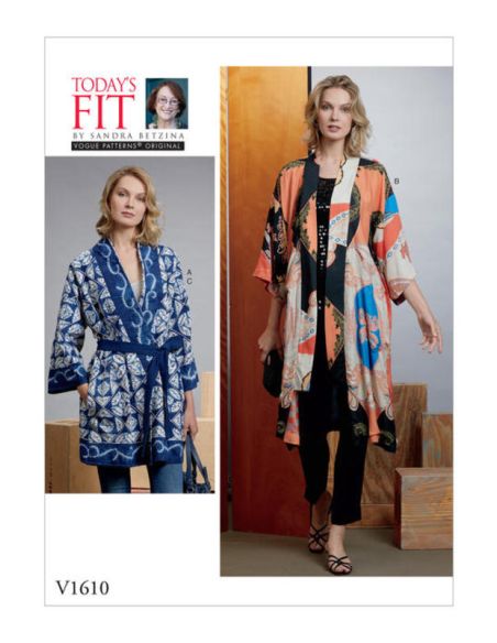 Patron Vogue 1610 OSZ - Kimono avec ceinture