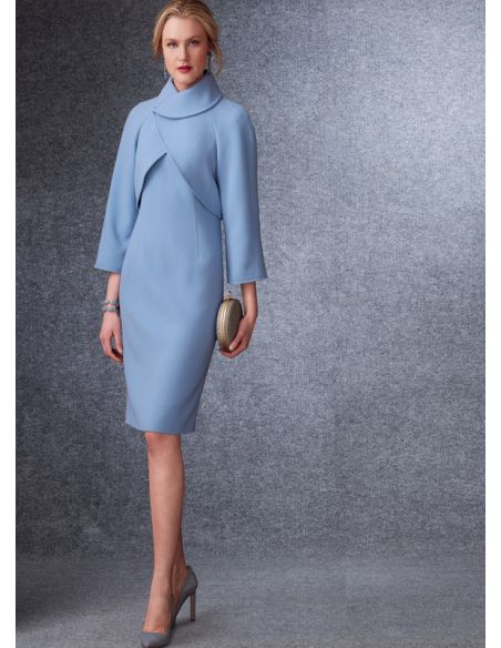 Patron Vogue 1736 A5 - Robe & veste ajustée