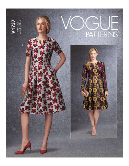 Patron Vogue 1737 E5 - Robe ajustée