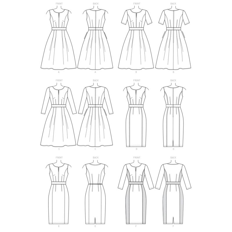 Patron Vogue 1737 E5 - Robe ajustée