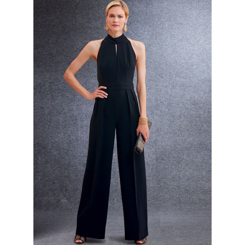 Patron Vogue 1741 A5 - Ensemble veste ajustée, robe, pantalon large et combinaison