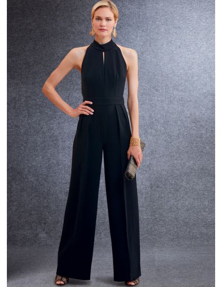 Patron Vogue 1741 A5 - Ensemble veste ajustée, robe, pantalon large et combinaison