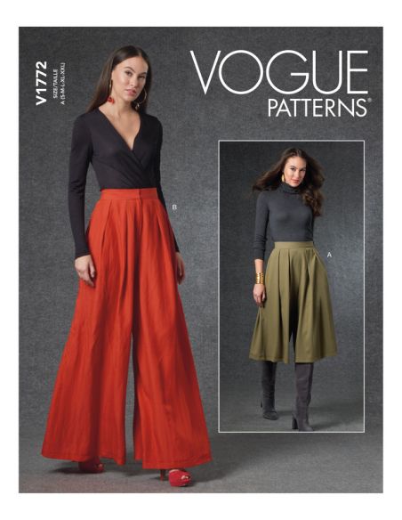Patron Vogue 1772 A - Pantalon très ample