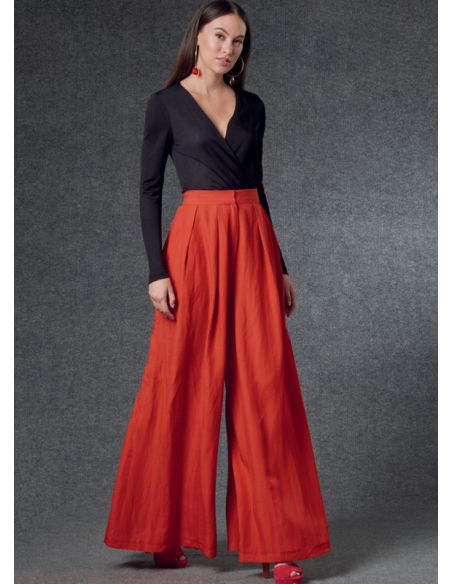 Patron Vogue 1772 A - Pantalon très ample