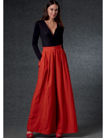 Patron Vogue 1772 A - Pantalon très ample