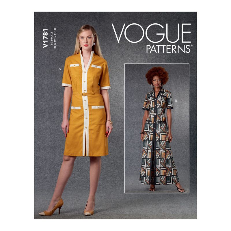 Patron Vogue 1781 B5 - Robe chemise