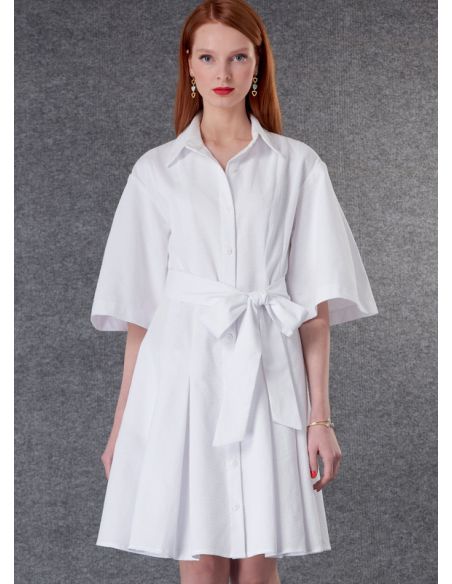 Patron Vogue 1783 B5 - Robe à devant boutonné et ceinture