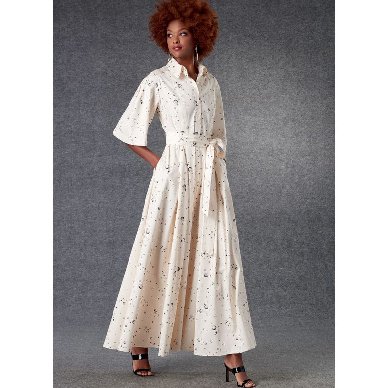 Patron Vogue 1783 B5 - Robe à devant boutonné et ceinture