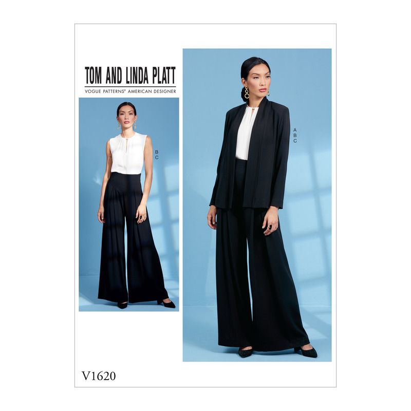 Patron Vogue 1620 A5 - Veste, haut et pantalon polyvalents