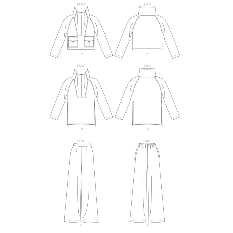 Patron Vogue 1642 Y - Ensemble Plissé et Pantalon Confort