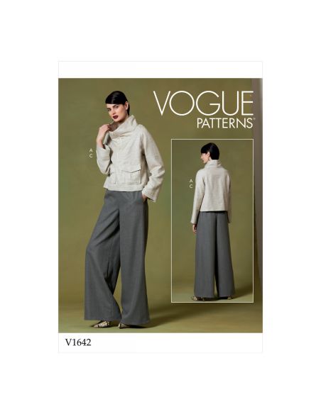 Patron Vogue 1642 Y - Ensemble Plissé et Pantalon Confort