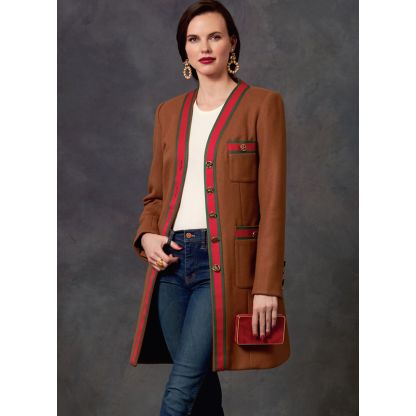 Patron Vogue 1643 E5 - Ensemble boutonné et jupe plissé 2