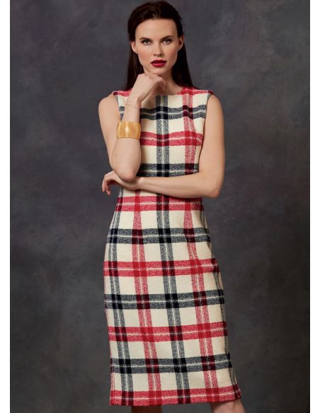 Patron Vogue 1643 E5 - Ensemble boutonné et jupe plissé