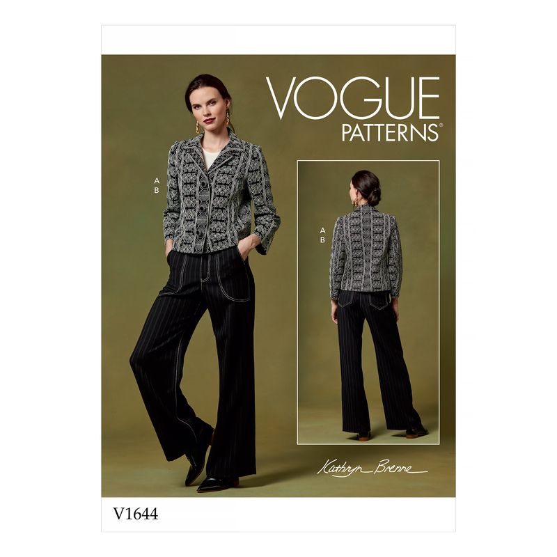 Patron Vogue 1644 A5 - Ensemble veste et pantalon