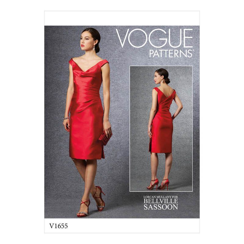 Patron Vogue 1655 A5 - Robe moulante pour occasion spéciale