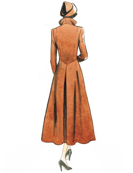 Patron Vogue 1669 A5 -Manteau Femme Doublé