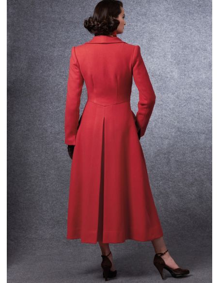 Patron Vogue 1669 E5 -Manteau Femme Doublé