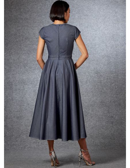 Patron Vogue 1672 A5 - Robes ajustées avec poches