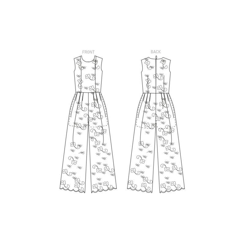 Patron Vogue 1806 F5 - Combinaison corsage cintré avec bas évasé