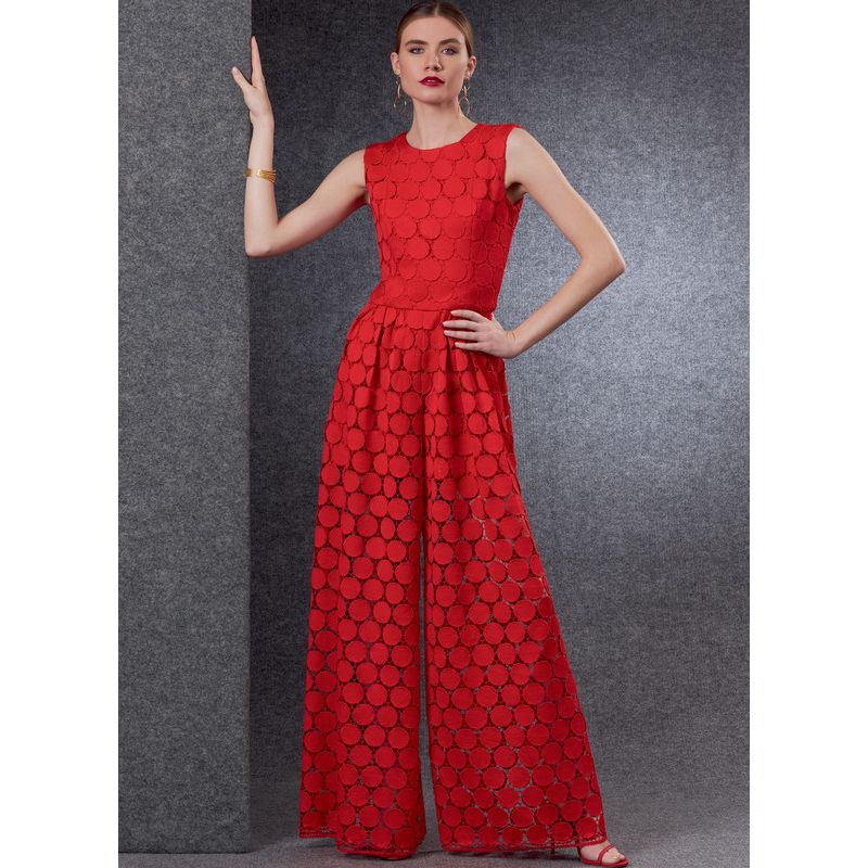 Patron Vogue 1806 F5 - Combinaison corsage cintré avec bas évasé