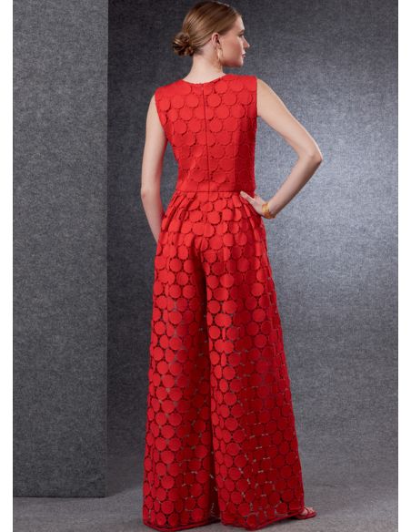 Patron Vogue 1806 F5 - Combinaison corsage cintré avec bas évasé