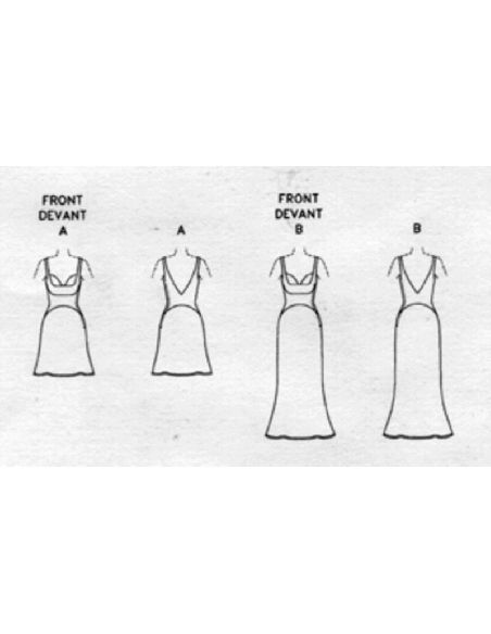 Patron Vogue 1806 F5 - Combinaison corsage cintré avec bas évasé