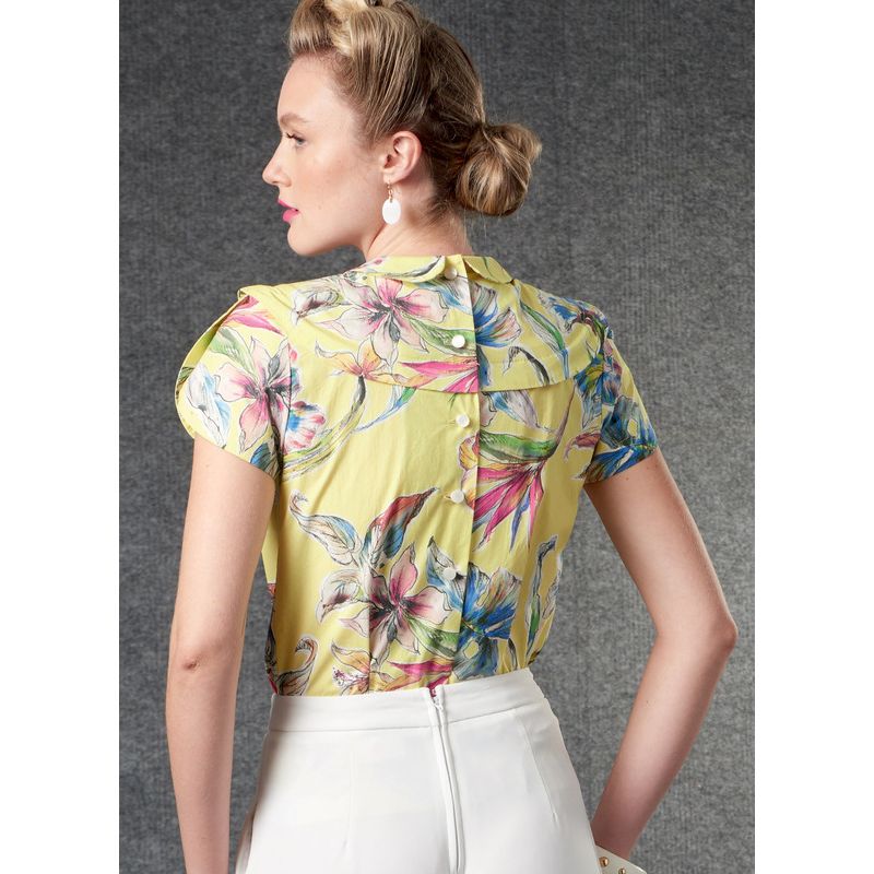 Patron Vogue 1809 ZZ - Top femme cintré avec empiècement épaule et pinces de cintrage