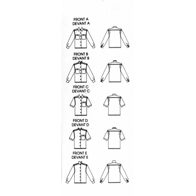 Patron Vogue 1813 F5 - Jupe évasée à plis avec poches frontales