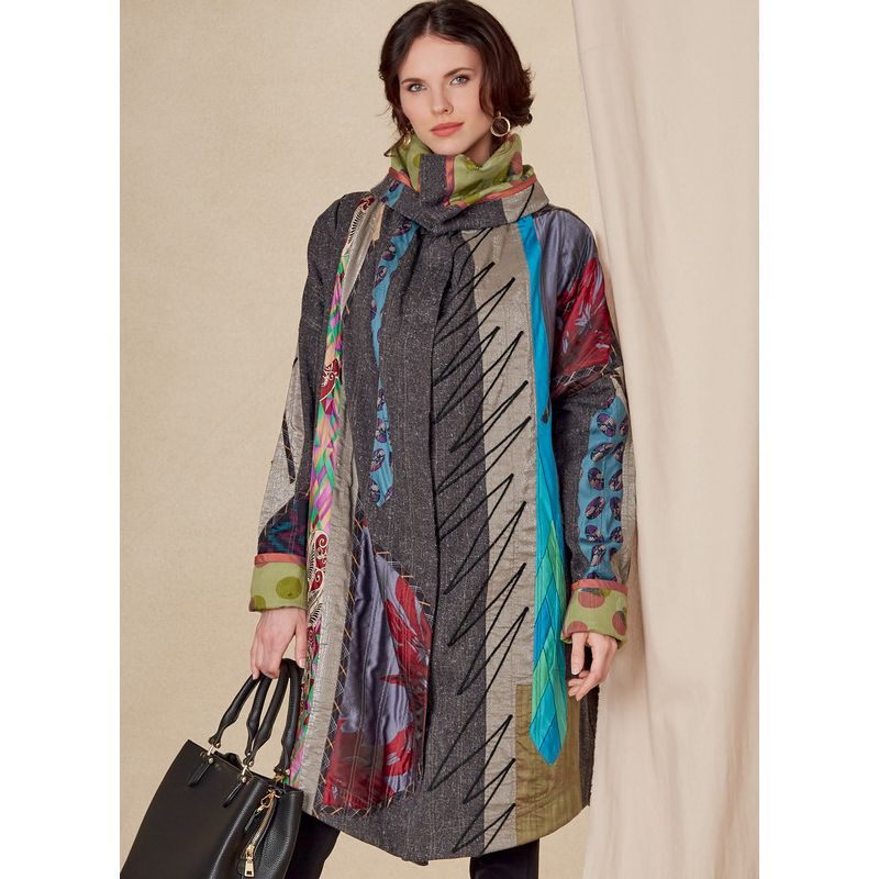 Patron Vogue 1816 A - Manteau femme oversized et réversible