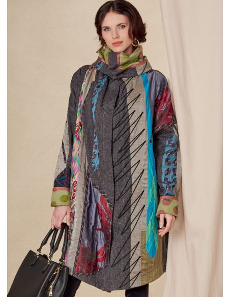 Patron Vogue 1816 A - Manteau femme oversized et réversible