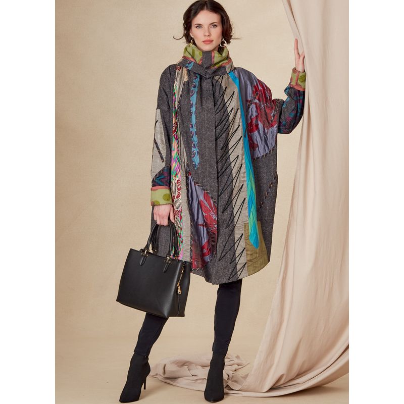 Patron Vogue 1816 A - Manteau femme oversized et réversible