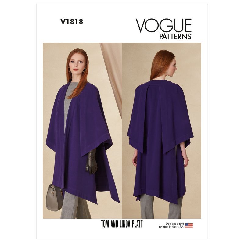 Patron Vogue 1818 A - Cape femme