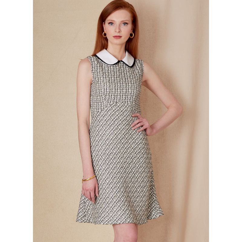 Patron Vogue 1822 B5 - Robe empire à col Claudine