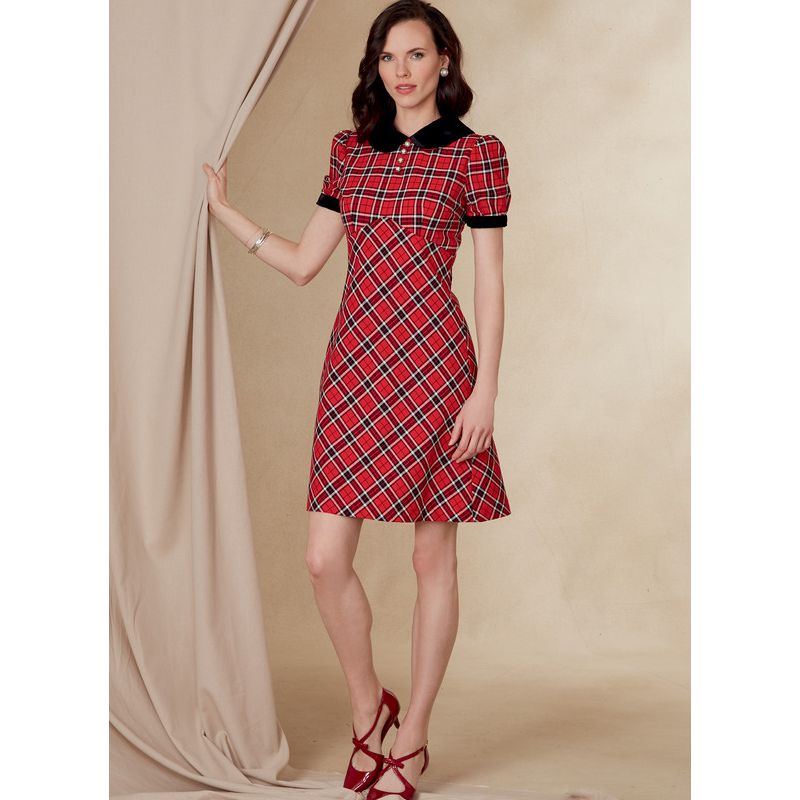 Patron Vogue 1822 B5 - Robe empire à col Claudine