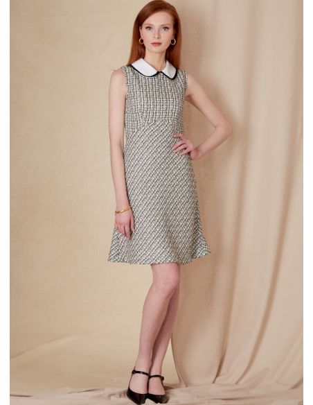 Patron Vogue 1822 B5 - Robe empire à col Claudine