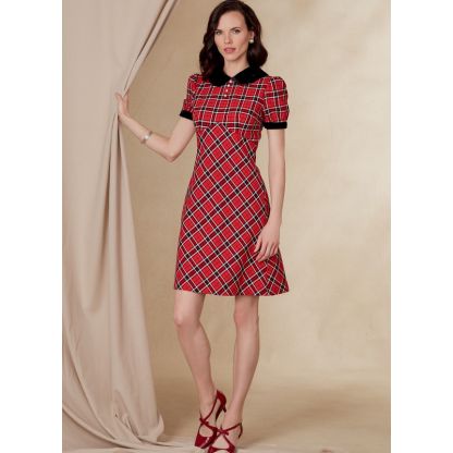 Patron Vogue 1822 F5 - Robe empire à col Claudine 2