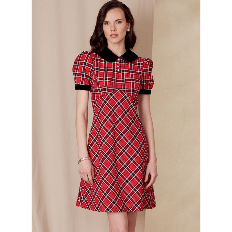 Patron Vogue 1822 F5 - Robe empire à col Claudine